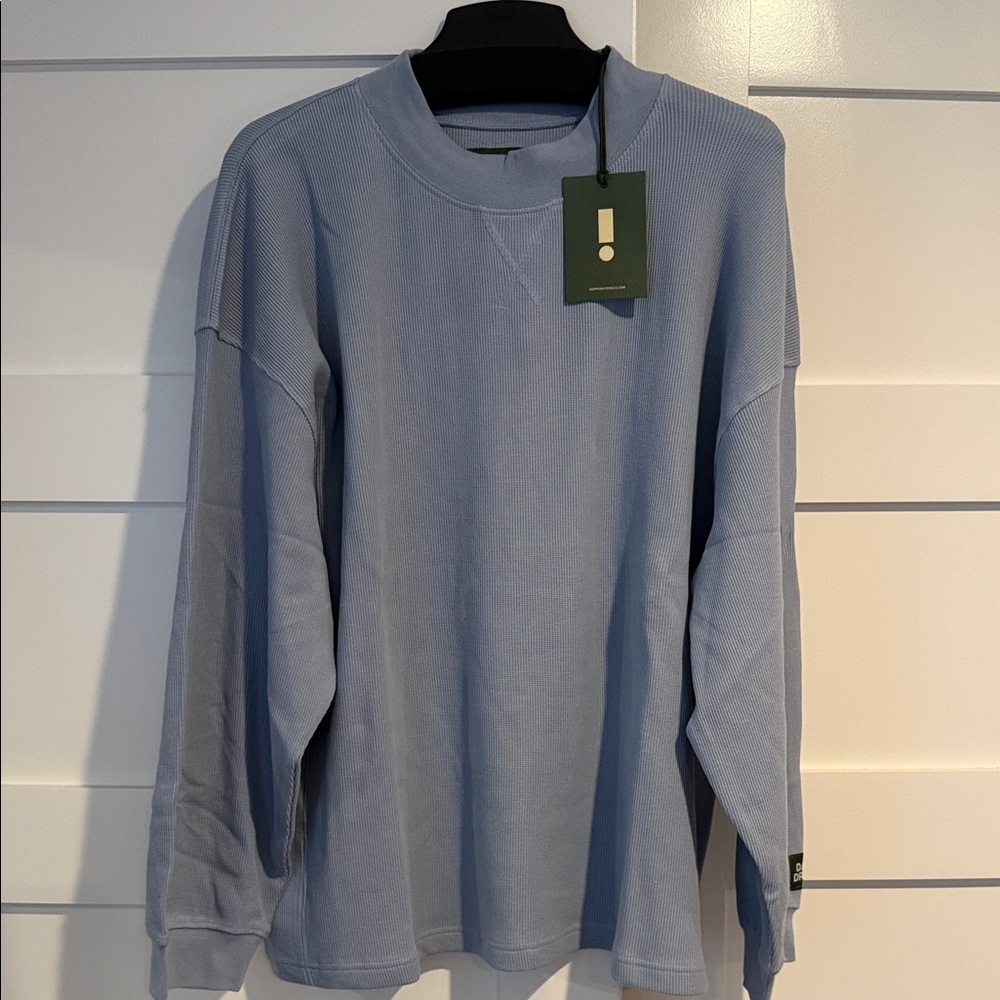 Daily Drills Mist Blue Oversized Heavyweight Thermal